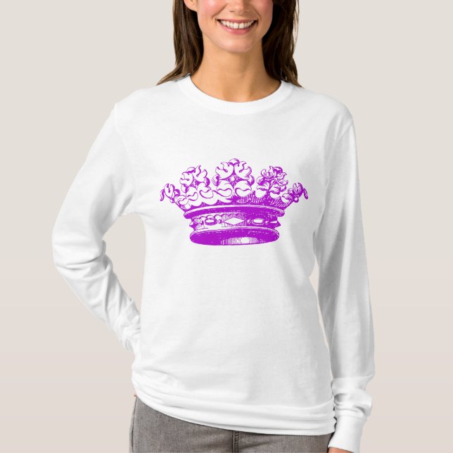 Camiseta Vintage Crown - Roxo (Frente)