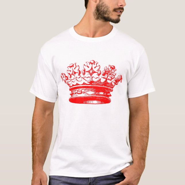 Camiseta Vintage Crown - Vermelho (Frente)