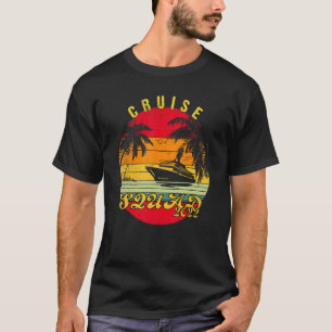 Camiseta Vintage Cruise Squad 2022 Para Família Ou Amigo Qu