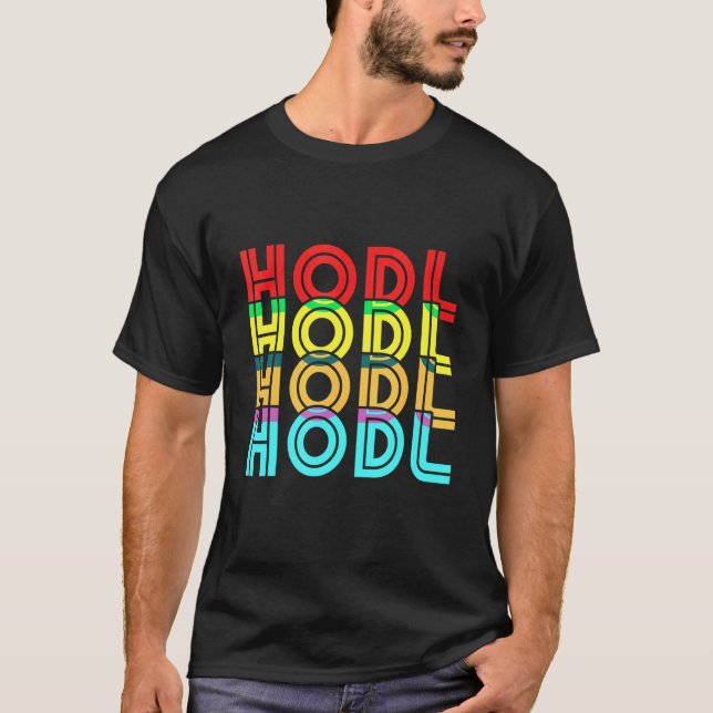 Camiseta Vintage Cryptocurrency Hodl Digital Currency Bitco (Frente)
