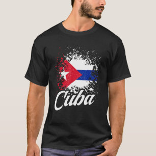 Camiseta Vintage Cuba Flag Pride Patriótico DNA Futebol Cub