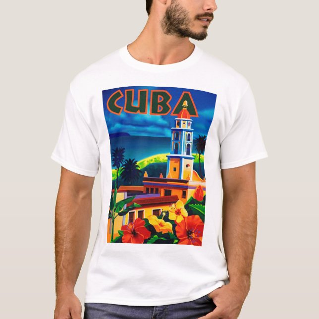 Camiseta Vintage Cuba Viagem (Frente)