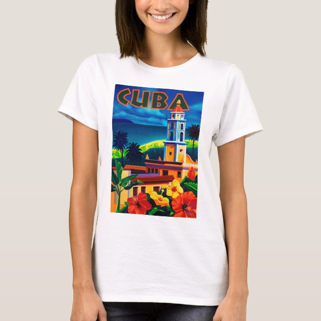 Camiseta Vintage Cuba Viagem (Frente)