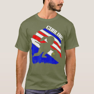 Camiseta Vintage Curling Player Women for her Curling