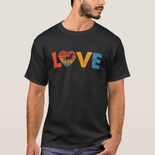 Camiseta Vintage Cute Love Unicorn Lover Animais Dias de os