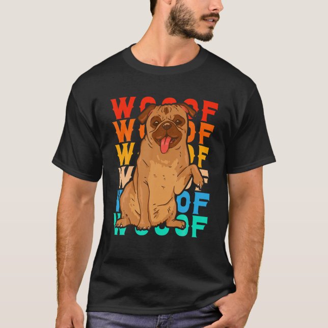 Camiseta Vintage Cute Pug (Frente)