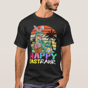 Camiseta Vintage Cute Trex Dino Happpy Eastrawawaway Dia da