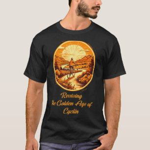 Camiseta Vintage Cycling Nostalgia Retro Sunset Race
