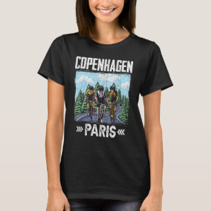 Camiseta Vintage Cycling Race Copenhagen E Paris Bike E