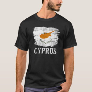 Camiseta Vintage Cyprus Flag Para Chipre