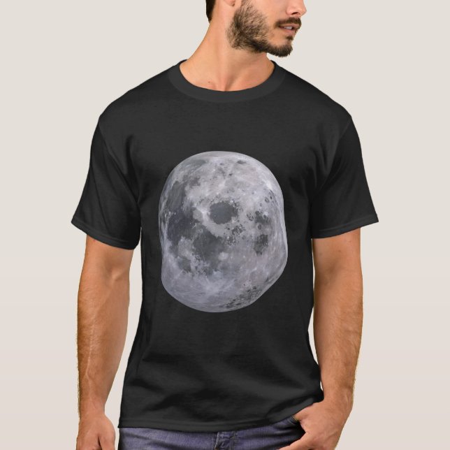 Camiseta Vintage da Astronomia da Lua Cheia (Frente)