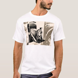 Camiseta Vintage da câmera