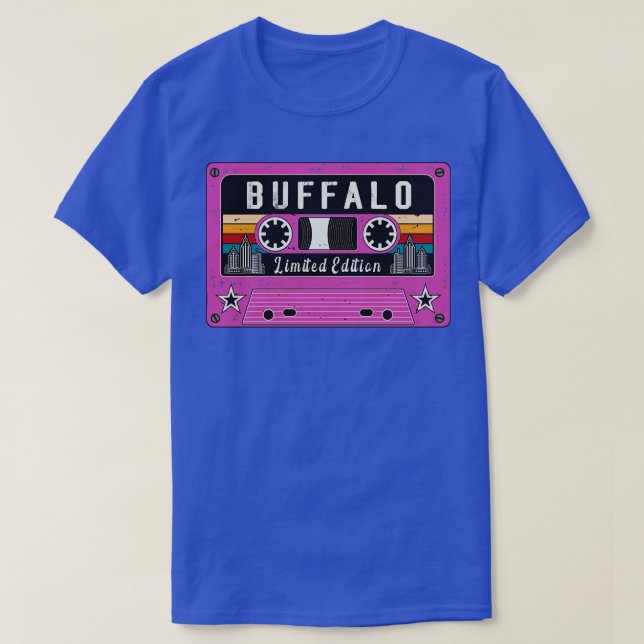 Camiseta Vintage da Cidade de Buffalo (Frente do Design)