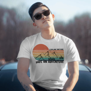 Camiseta Vintage da década de 80 A natureza do Explore tem 