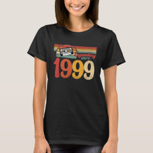 Camiseta vintage da festa de aniversário de 90 1999 24º ani