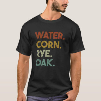 Camiseta Vintage da Lista de Ingredientes de Bourbon