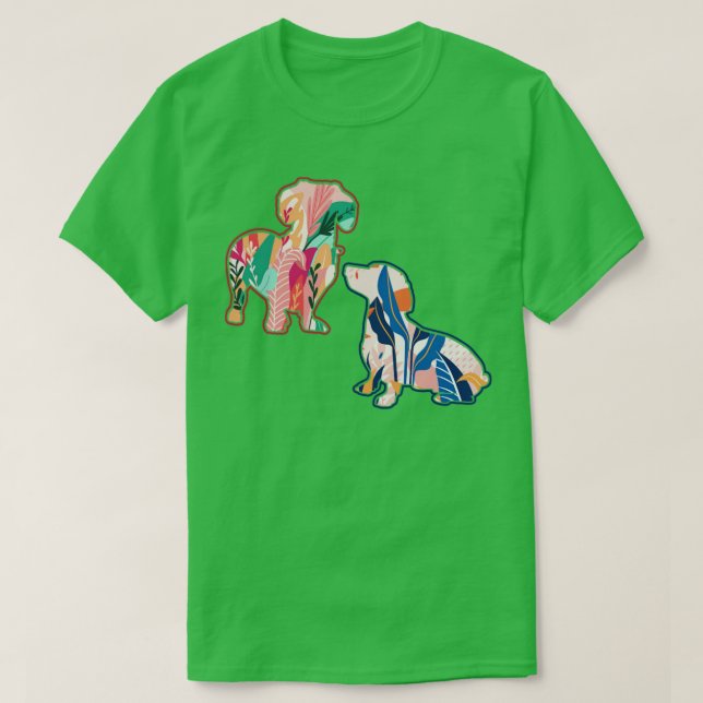 Camiseta Vintage Dachshund (Frente do Design)
