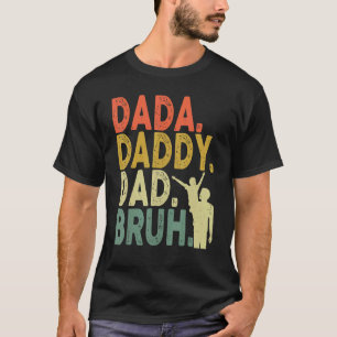 Camiseta Vintage Dada Pai Pai Bruh Dia de os pais Pai e