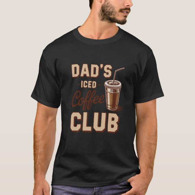 Camiseta Vintage Dad's Iced Coffee Club (Frente)