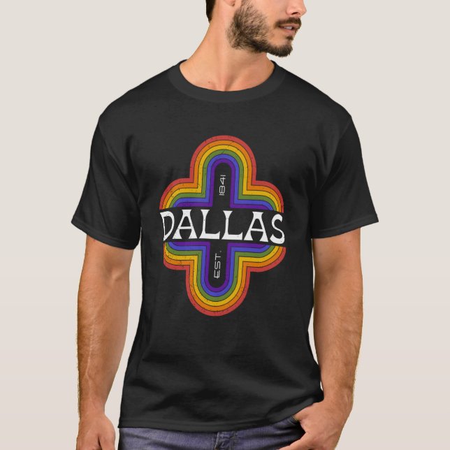Camiseta Vintage Dallas TX 1841 souvenir (Frente)