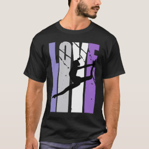 Camiseta Vintage Dance Live Love Dance Coach Mulheres Cores