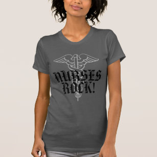 Camiseta Vintage Dark cinzas Enfermeiras Rock t shirt