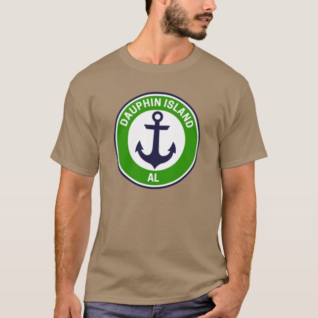 Camiseta Vintage Dauphin Island Alabama (Frente)