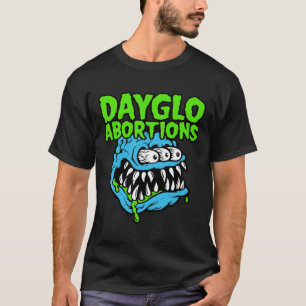 Camiseta Vintage Dayglo Aborta Banda Rock Gift Para Ventila