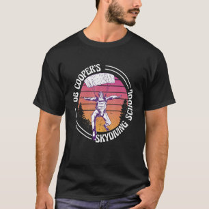 Camiseta Vintage Db Cooper Skydiving School Retro Skydiver