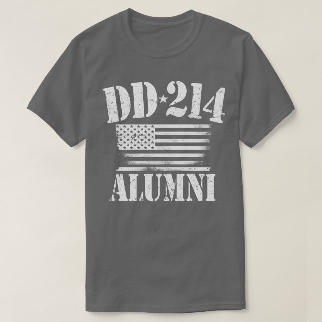 Camiseta Vintage DD 214 Alumni (Frente do Design)
