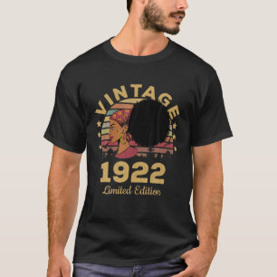 Camiseta Vintage De 100 Anos 1922 Limited Edition 100º Bi