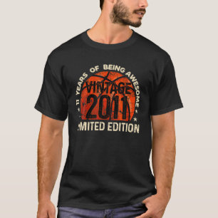 Camiseta Vintage de 11 anos, 2011 Limited Edition 11 B-Da