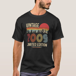 Camiseta Vintage de 14 anos 2009 14 Aniversário