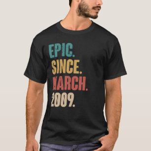 Camiseta Vintage de 14 anos 2009 14 de aniversário