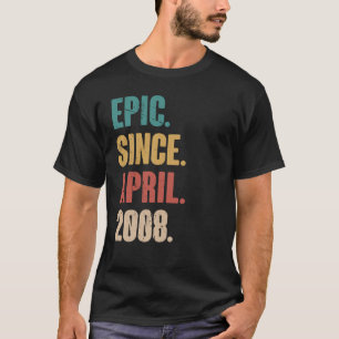 Camiseta Vintage de 15 anos 2008 15 de aniversário