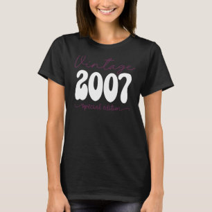 Camiseta Vintage de 16 anos 2007 16ª Decoração de aniversár