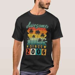 Camiseta Vintage de 16 anos é incrível desde 2006 16º anive