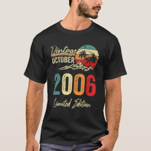 Camiseta Vintage de 16 anos outubro de 2006 16º aniversário