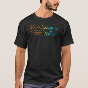 Camiseta Vintage de 17 anos 2005 Homens Mulheres 17º aniver