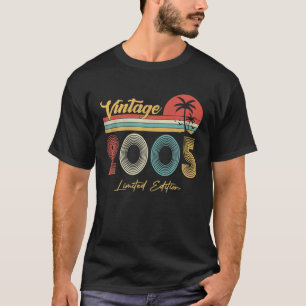 Camiseta Vintage de 17 anos 2005 Limited Edition 17