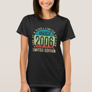 Camiseta Vintage de 17 anos março de 2006 17º aniversário 4