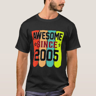 Camiseta Vintage de 18 anos 2005 18º aniversário 1