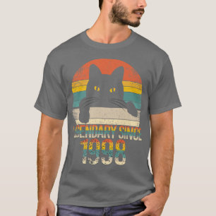 Camiseta Vintage de 1998 Gato Legal Engraçado, tchau giro,