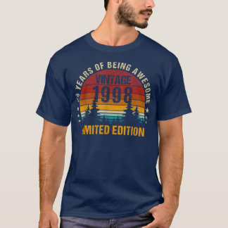 Camiseta Vintage de 24 anos 1998 Limited Edition 24