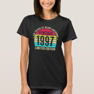 Camiseta Vintage de 25 Anos 1997 Aniversário de 25 Anos