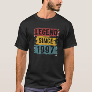 Camiseta Vintage de 25 anos, 1997, Decoração de aniversário