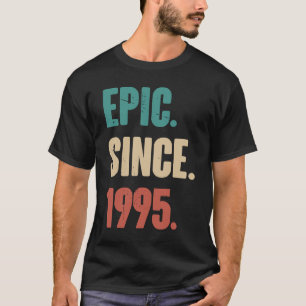 Camiseta Vintage de 28 anos 1995 Aniversário 28º Decorati