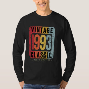Camiseta Vintage de 31 anos 1993 31ª Decoração de aniversár
