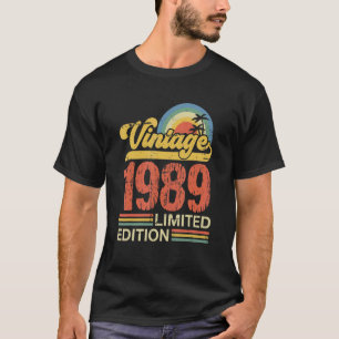 Camiseta Vintage de 34 anos 1989 35º aniversário
