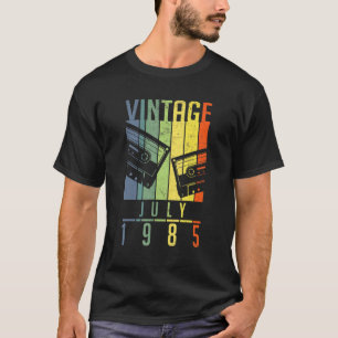 Camiseta Vintage de 37 anos julho de 1985 37º aniversário
